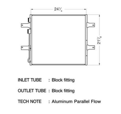 CSF Air Conditioning Condensers 10563 Condenser, Aluminum, Natural, Dodge, Each