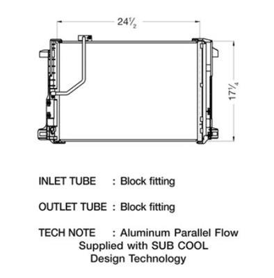 CSF Air Conditioning Condensers 10586 Condenser, Aluminum, Black, Mercedes-Benz, Each