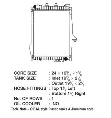 CSF Radiators for 2007-2009 ASPEN, 2004-2009 DURANGO - 3268 Chrysler Aspen