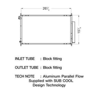 CSF Air Conditioning Condensers 10627 Condenser, Aluminum, Black, for use with Acura®, Each