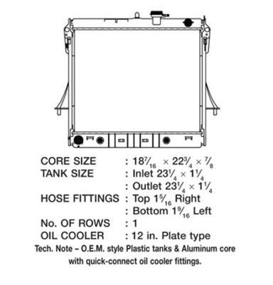 CSF Radiators 3720 Hummer H3