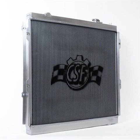 CSF Heavy-Duty All-Aluminum Radiators for 1995-2004 TACOMA - 7212 Radiator, Radiator, Downflow, 2 Row, Aluminum, Satin Finish, Transmission Cooler, Toyota, Each