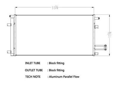CSF Air Conditioning Condensers for 2014-2016 SIERRA 1500, SILVERADO 1500 - 10695 Condenser, Aluminum, Black, Chevy, GMC, Each