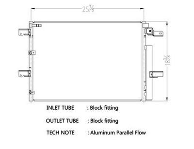 CSF Air Conditioning Condensers 10703 Condenser, Aluminum, Black, Ford, Lincoln, Each