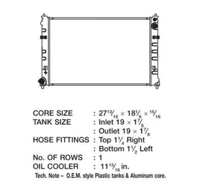 CSF Radiators for 2002-2006 MPV - 3394 Mazda Mpv Van W/O Tow Pkg