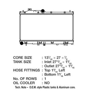 CSF Radiators for 2014-2016 FORESTER - 3696 Subaru Forester (14-15)