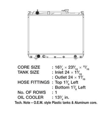 CSF Radiators 3005 Suzuki Grand Vitara