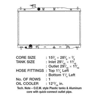CSF Radiators 3338 Honda Crv