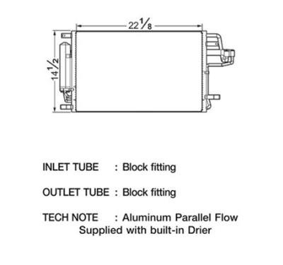 CSF Air Conditioning Condensers 10489 Condenser, Aluminum, Natural, for use on Hyundai, Each
