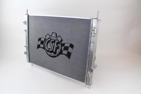 CSF Racing Radiators for 2015-2023 MUSTANG - 7073 Radiator, Racing, Aluminum, Polished, Ford, Mustang, GT, 5.0L, Each