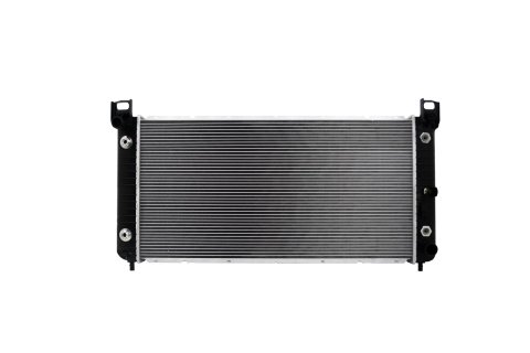 CSF Radiators 3831 Radiator, Aluminum/Plastic, Natural, Crossflow, Upper Driver Side Inlet, Lower Passenger Side Outlet, Cadillac, Chevy, GMC, Hummer, Each