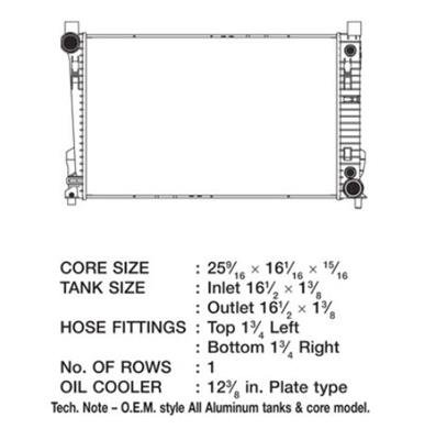 CSF Radiators 2990 Mercedes C 230 K