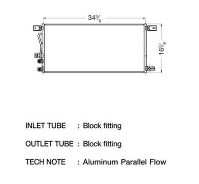 CSF Air Conditioning Condensers for 2008-2010 F-250 SUPER DUTY, F-350 F-450 DUTY - 10635 Condenser, Aluminum, Natural, Ford, Each