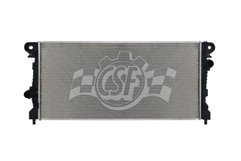 CSF Radiators 3961 Radiator, Aluminum/Plastic, Natural, Crossflow, Upper Passenger Side Inlet, Lower Driver Side Outlet, Turbocharged, Ford, Each