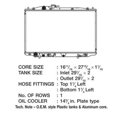 CSF Radiators 3365 Acura Tl