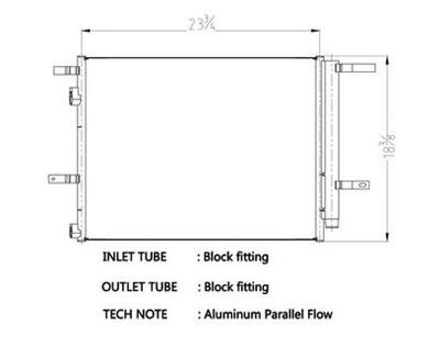 CSF Air Conditioning Condensers 10709 Condenser, Aluminum, Black, Ford, Lincoln, Each
