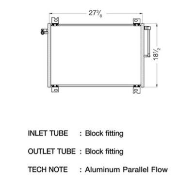CSF Air Conditioning Condensers 10566 Condenser, Aluminum, Black, Chevy, Each