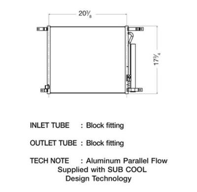 CSF Air Conditioning Condensers 10614 Condenser, Aluminum, Natural, Chevy, Each