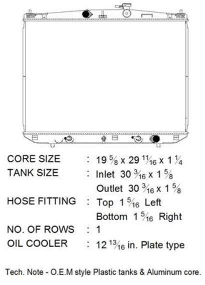 CSF Radiators 3827 Radiator, Aluminum/Plastic, Natural, Downflow, Upper Driver Side Inlet, Lower Passenger Side Outlet, Lexus, Each