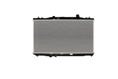 CSF Radiators 3881 Radiator, Aluminum/Plastic, Natural, Downflow, Upper Driver Side Inlet, Lower Driver Side Outlet, for use on Honda®, Each