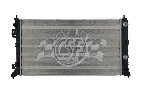 CSF Radiators 3948 Radiator, Aluminum/Plastic, Natural, Crossflow, Upper Driver Side Inlet, Lower Passenger Side Outlet, Cadillac, Chevy, GMC, Each
