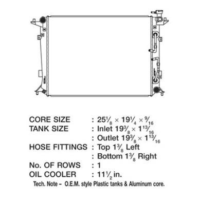 CSF Radiators 3484 Hyundai Genesis