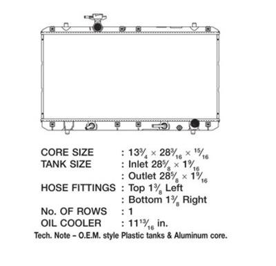 CSF Radiators for 2002-2007 AERIO - 3004 Suzuki Aerio