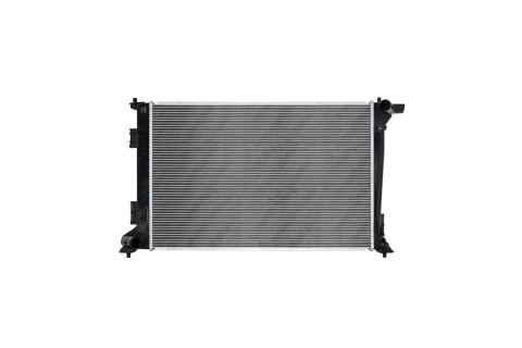 CSF Radiators 3876 Radiator, Aluminum/Plastic, Natural, Crossflow, Upper Passenger Side Inlet, Lower Driver Side Outlet, for Kia, Each