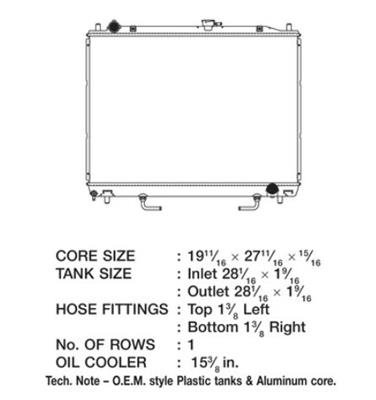 CSF Radiators 3305 Mitsubishi Montero