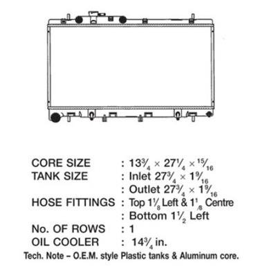 CSF Radiators for 2002-2004 OUTBACK - 3310 Subaru Legacy Outback