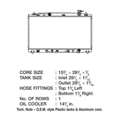 CSF Radiators 3312 Toyota Camry