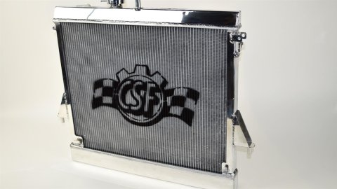 CSF Racing Radiators 7061 Radiator, Racing, Aluminum, Polished, Hummer, H3, H3T, Each