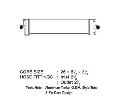 CSF Intercoolers 6036 Intercooler, Aluminum, Black, Ford, Each