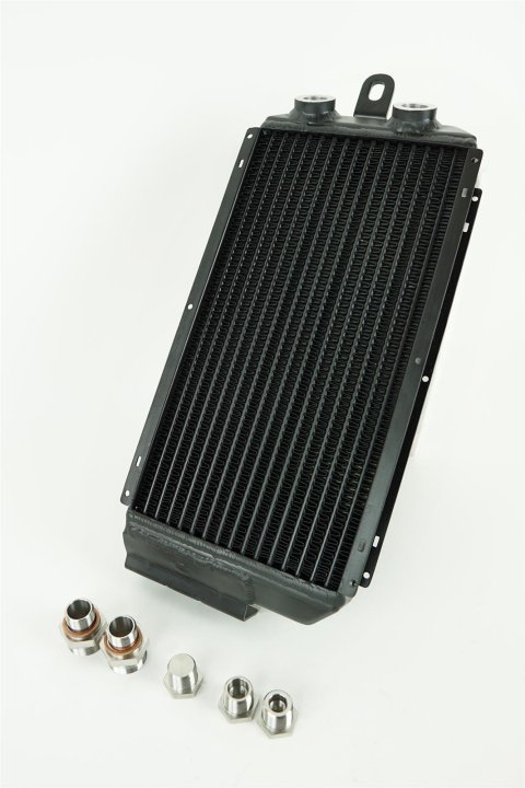 CSF Fluid Coolers for 1976-1989 911, 1978-1979 930 - 8168 Coolers, Oil Cooler, Aluminum, Black Powdercoated, Porsche, Turbo, Each