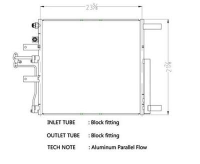 CSF Air Conditioning Condensers 10701 Condenser, Aluminum, Black, Dodge, Each