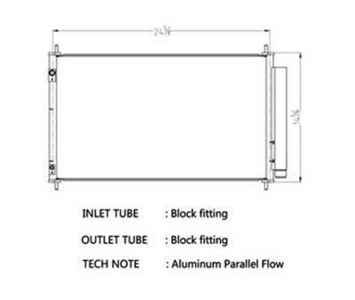 CSF Air Conditioning Condensers 10786 Condenser, Aluminum, Natural, Toyota, Each