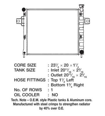 CSF Radiators 3292 Jeep Commander