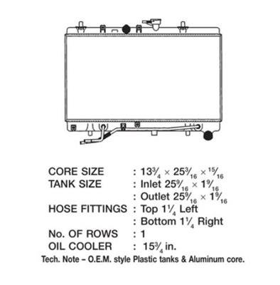 CSF Radiators for 2003-2005 RIO - 3294 Kia Rio