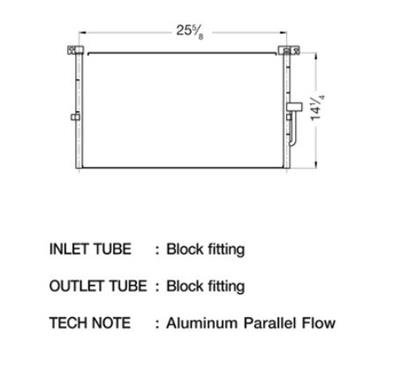 CSF Air Conditioning Condensers 10661 Condenser, Aluminum, Black, Jaguar, Each