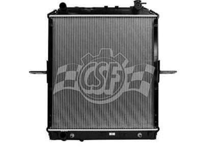 CSF Radiators 3832 Radiator, Aluminum/Plastic, Natural, Downflow, Upper Driver Side Inlet, Lower Driver Side Outlet, Chevy, Isuzu, Each