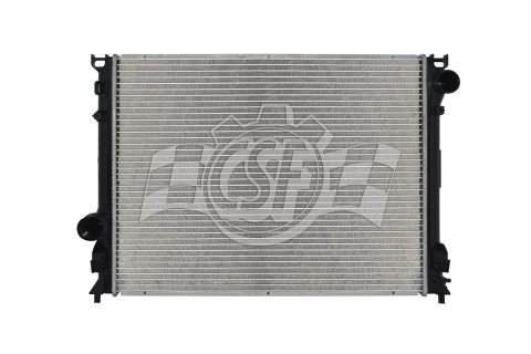 CSF Radiators 3957 Radiator, Aluminum/Plastic, Natural, Crossflow, Upper Passenger Side Inlet, Lower Driver Side Outlet, Chrysler, Each