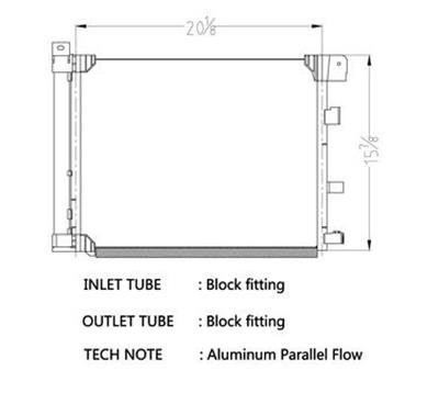 CSF Air Conditioning Condensers 10736 Condenser, Aluminum, Black, Nissan, Each