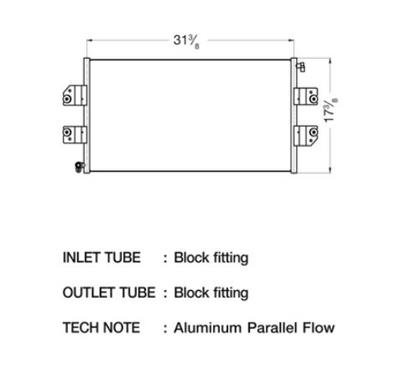 CSF Air Conditioning Condensers 10592 Condenser, Aluminum, Black, Chevy, Each