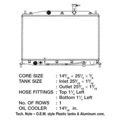 CSF Radiators 3339 Hyundai Accent