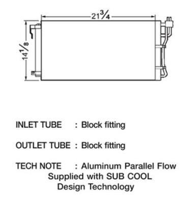 CSF Air Conditioning Condensers for 2007-2009 SPECTRA - 10473 Condenser, Aluminum, Natural, use on Kia, Each