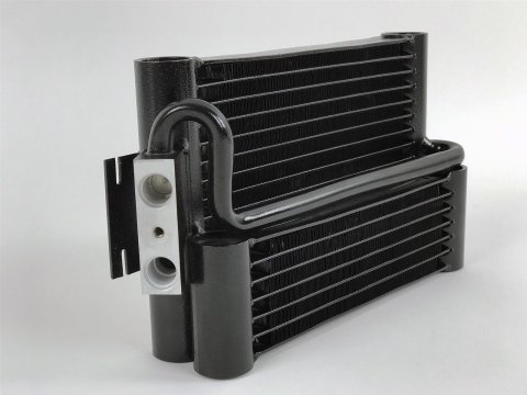 CSF Fluid Coolers 8145 Oil Cooler, Aluminum, Black, BMW, Each