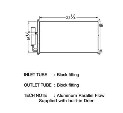 CSF Air Conditioning Condensers 10507 Condenser, Aluminum, Natural, Nissan, Each