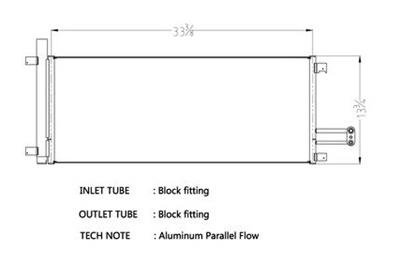 CSF Air Conditioning Condensers for 2014 SIERRA 1500, SILVERADO 1500 - 10694 Condenser, Aluminum, Black, Chevy, GMC, Each