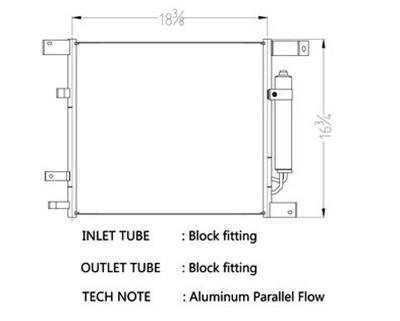 CSF Air Conditioning Condensers 10737 Condenser, Aluminum, Black, Nissan, Each