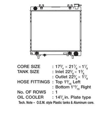 CSF Radiators 3454 Dodge Dakota